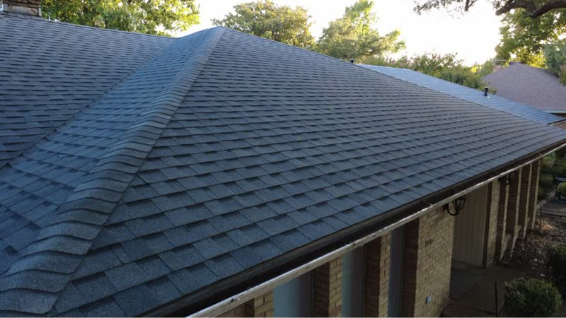 After photo 5 — Dallas green-to-grey roof replacement
