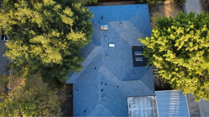 After photo 8 — Dallas green-to-grey roof replacement