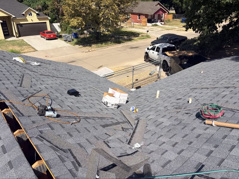 After photo 1 — Dallas referral-program roof replacement