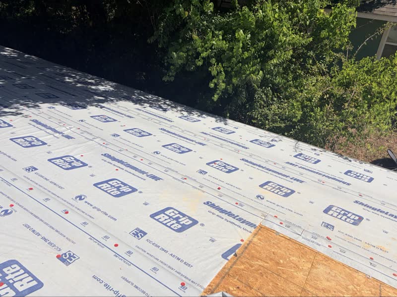 During photo 5 — Dallas referral-program roof replacement