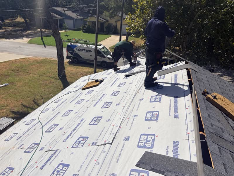 During photo 6 — Dallas referral-program roof replacement