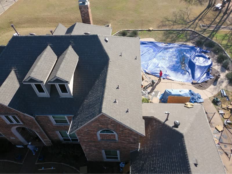 After photo 2 — Flower Mound roof replacement