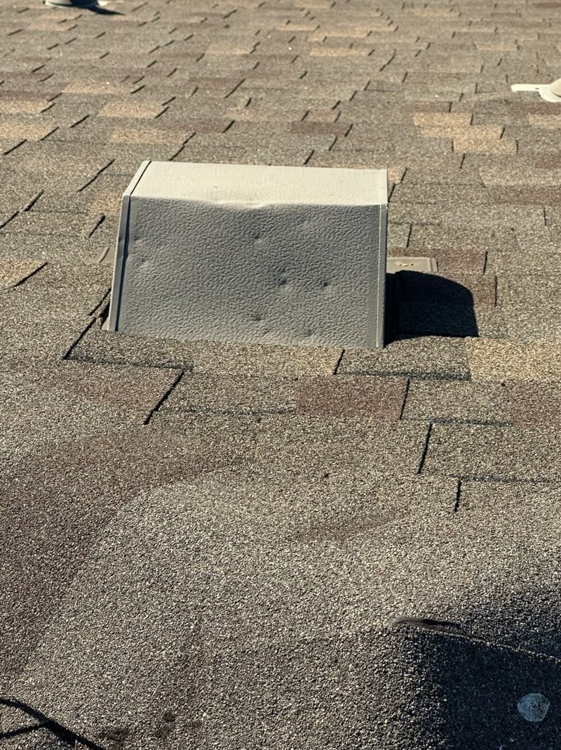Before photo 3 — Flower Mound roof replacement