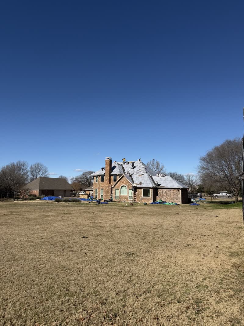 During photo 2 — Flower Mound roof replacement