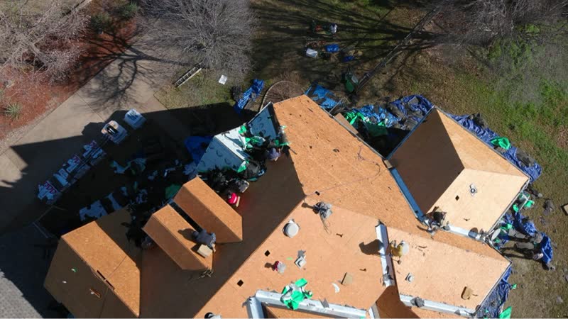 During photo 3 — Flower Mound roof replacement