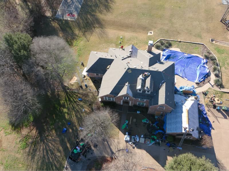 During photo 4 — Flower Mound roof replacement
