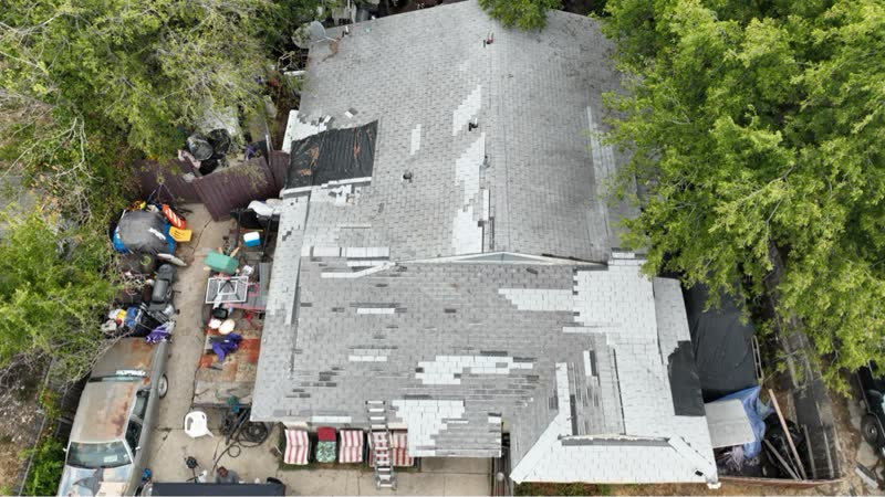 Before photo 1 — Fort Worth roof project