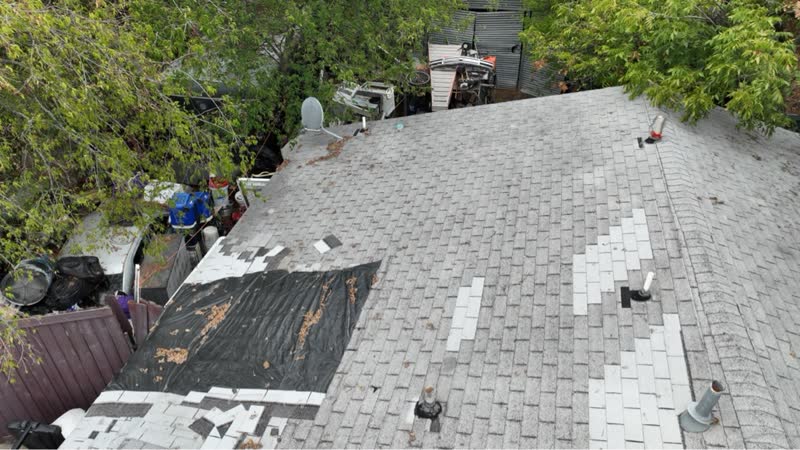 Before photo 3 — Fort Worth roof project