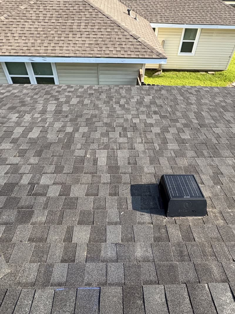After photo 4 — Houston roof repair turned replacement