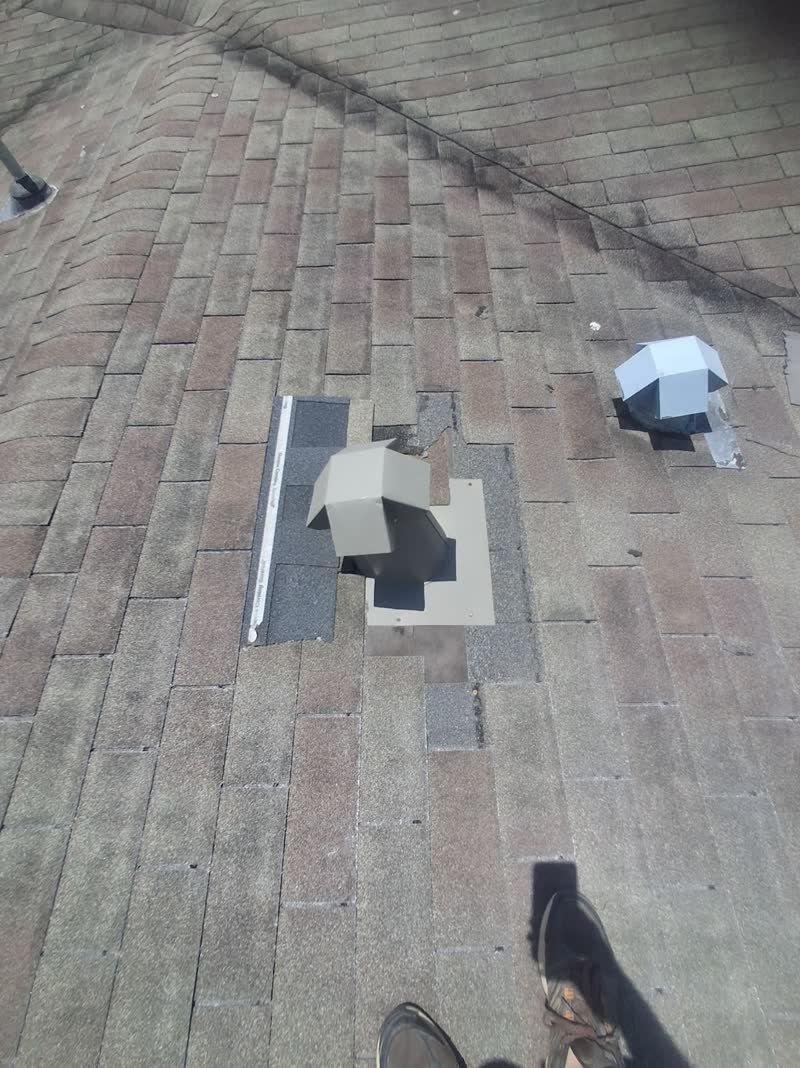 Before photo 1 — Houston roof repair turned replacement