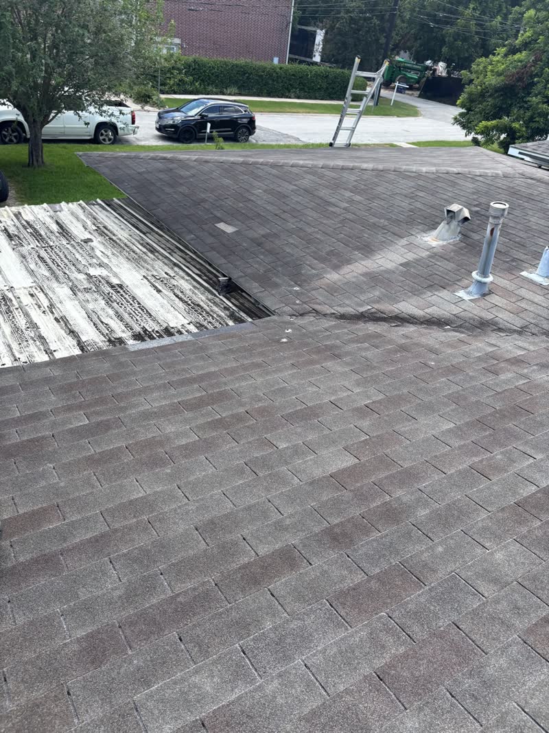Before photo 7 — Houston roof repair turned replacement