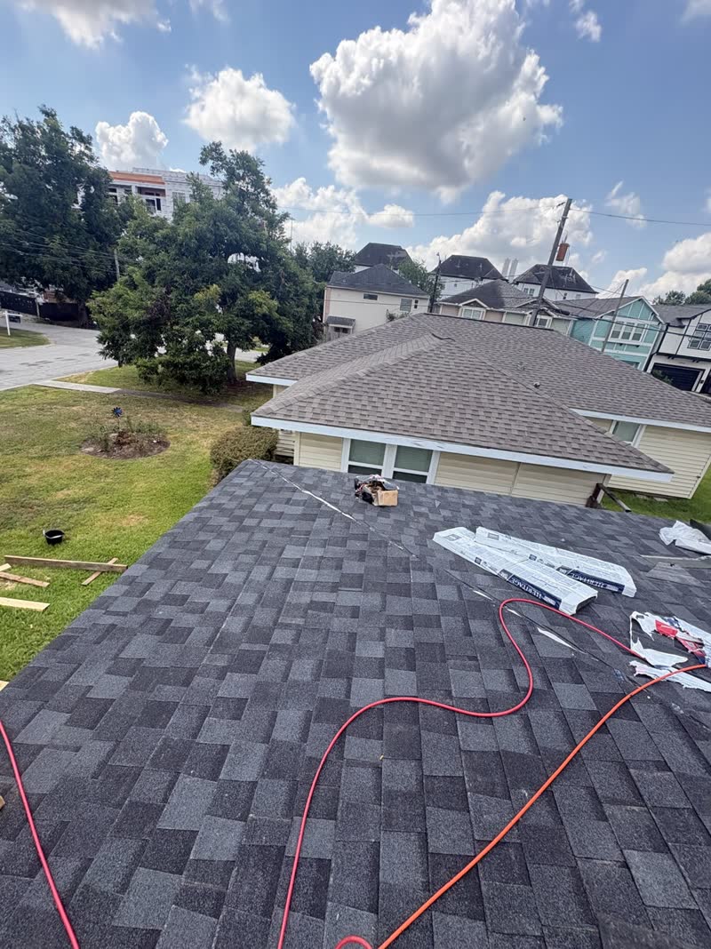 During photo 5 — Houston roof repair turned replacement