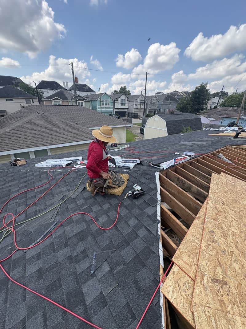 During photo 6 — Houston roof repair turned replacement