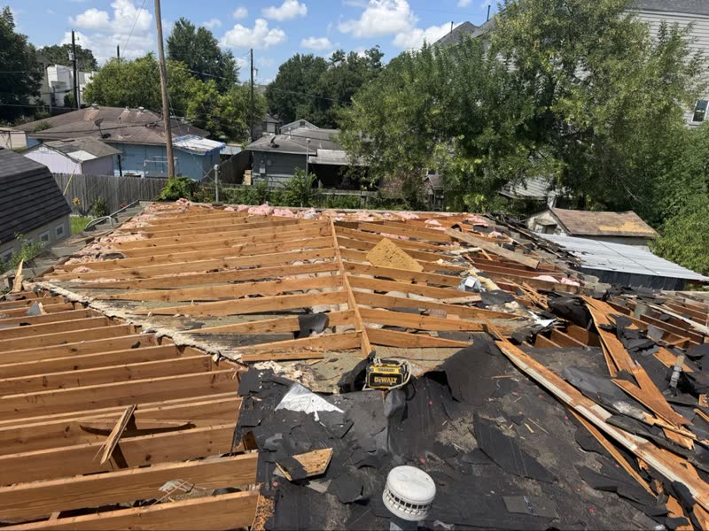 During photo 10 — Houston roof repair turned replacement