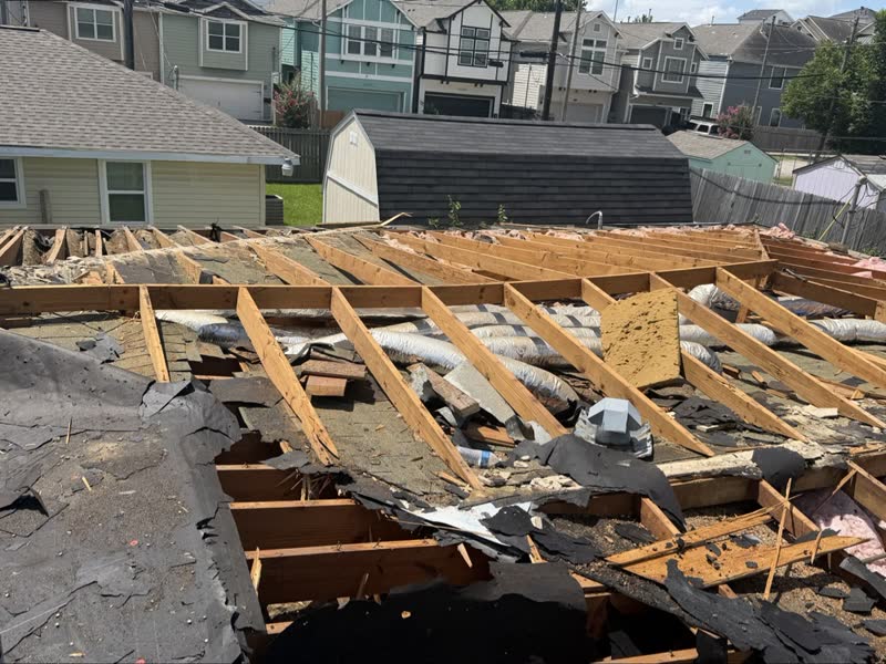 During photo 16 — Houston roof repair turned replacement